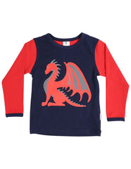 A1316R Dragon Long Sleeve Dragon Print Tee