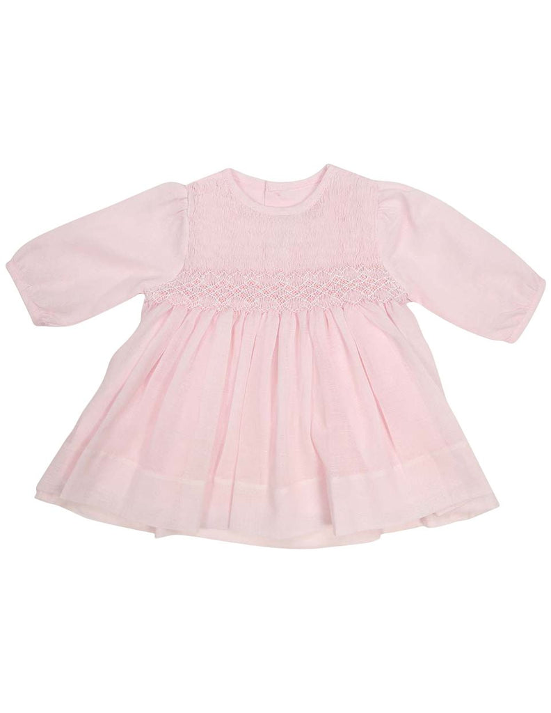 C13002P Timeless Hand Smocked/Embroidered Cotton Voile Dress