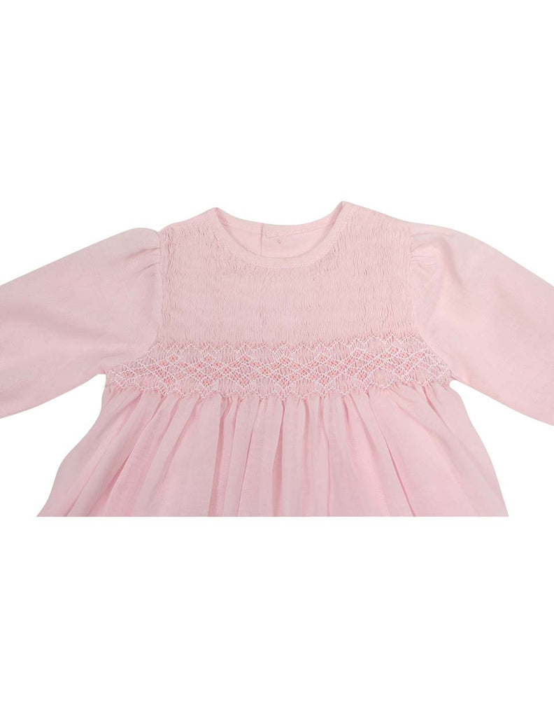 C13002P Timeless Hand Smocked/Embroidered Cotton Voile Dress