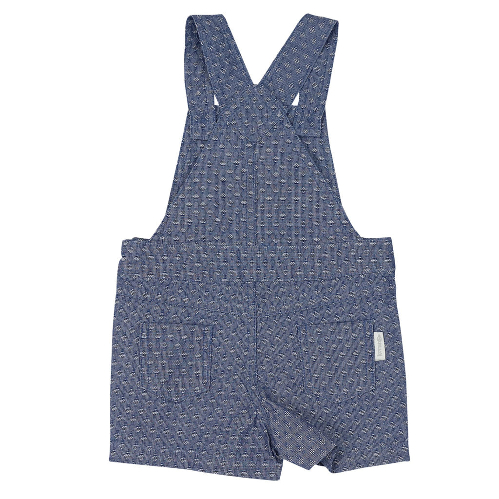 A1407C Flowers Chambray Playsuit