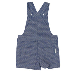 A1407C Flowers Chambray Playsuit